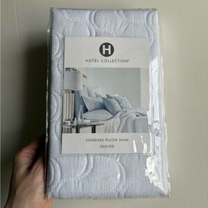 Hotel Collection Standard Pillow Sham Quilted Blue